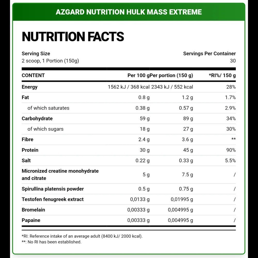 Supplement Facts