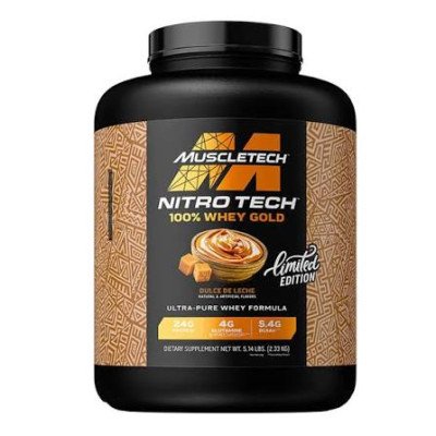 MuscleTech Nitro-Tech 100% Whey Gold – Limited Edition – Dulce de Leche – 5 lb