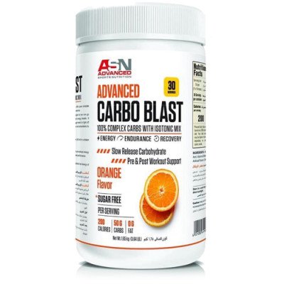 ASN Advanced Carbo Blast – 100% Complex Carbs with Isotonic Mix – Orange – 30 Servings