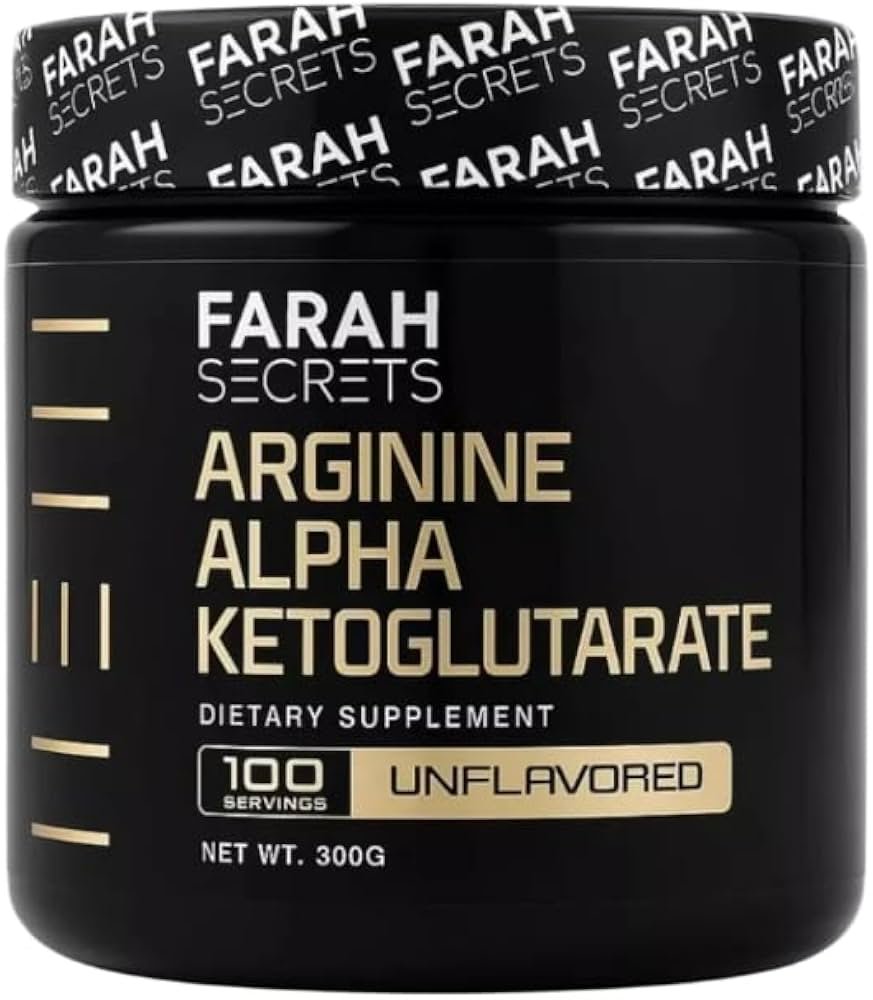 Farah Secrets Arginine Alpha Ketoglutarate (AAKG) – Unflavored – 100 Servings – 300g